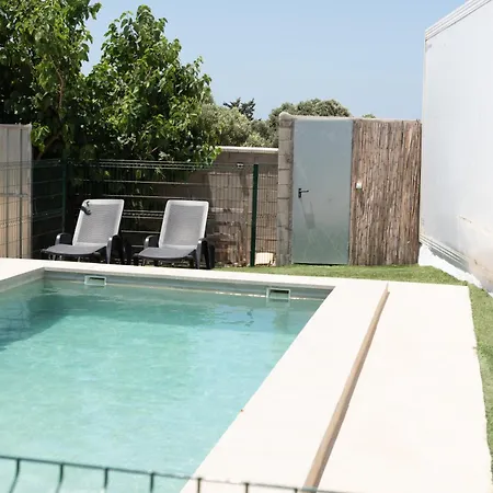 Casa Manria En Conil Con Piscina, Hasta 6 Personas 度假居